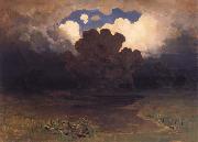 Arkhip Ivanovich Kuindzhi The Lake in the forest-Cloud oil painting picture wholesale